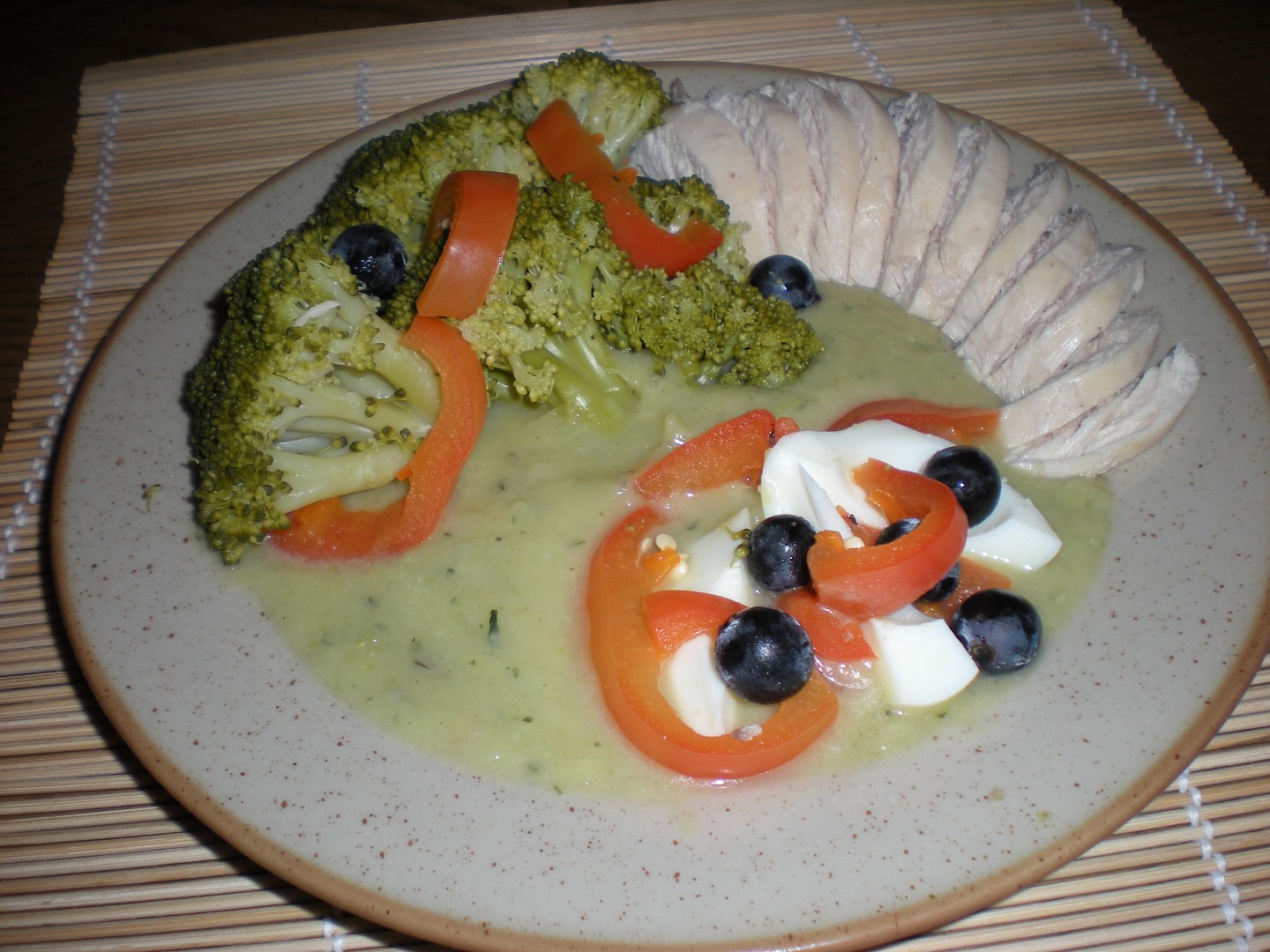 Cuketové pyré s brokolicí a vejcem / dietni