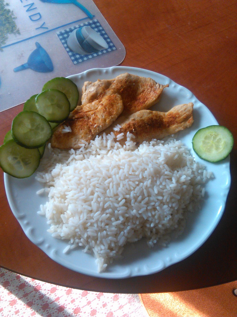 Dietní řízky s rýží