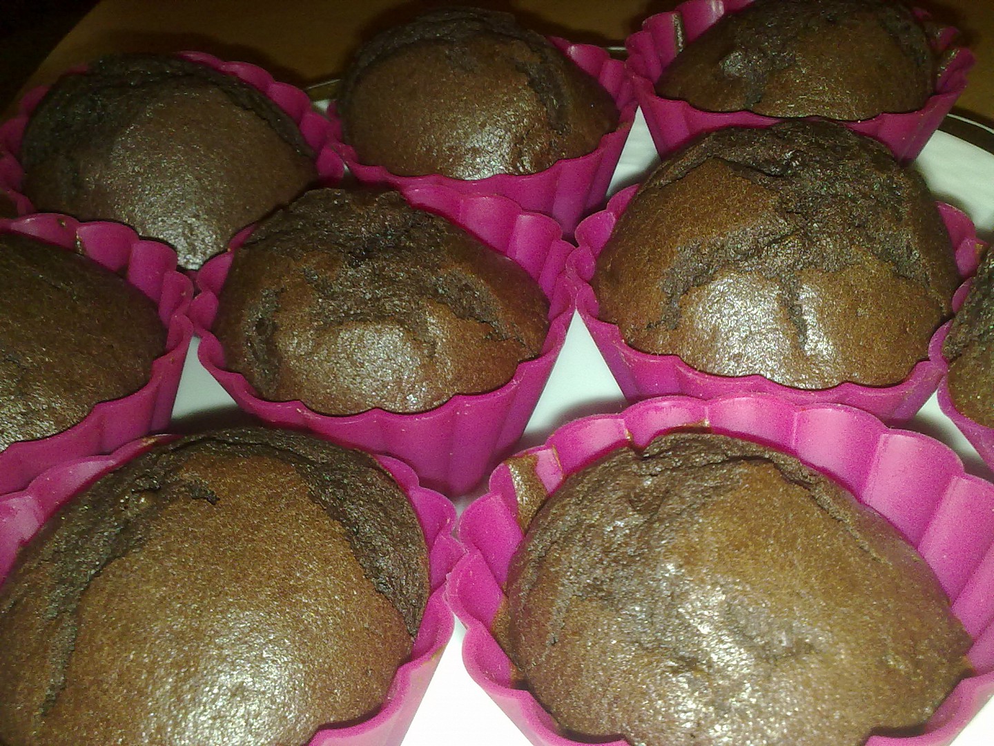 Double čokoládové muffiny