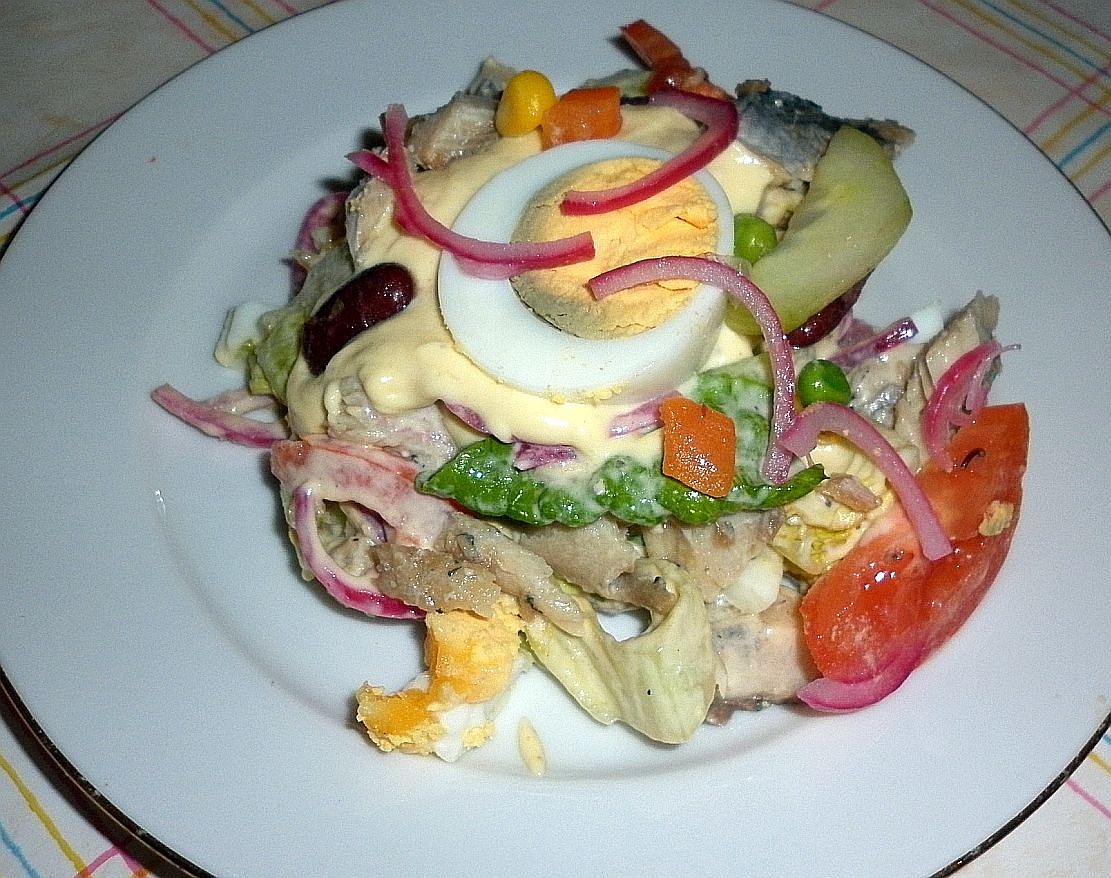 Ghanský salát s domácí majonézou