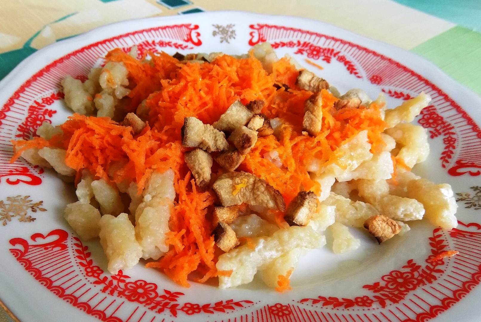 Halušky s mrkví