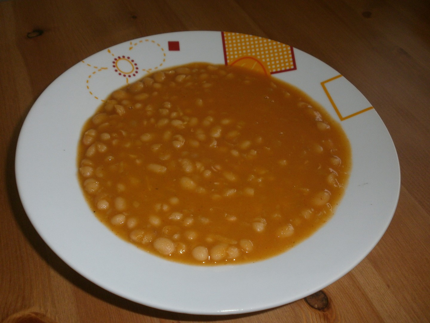 Jednoduchá fazolová polévka