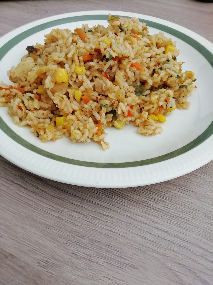 Kuřecí rizoto s asijskou zeleninou