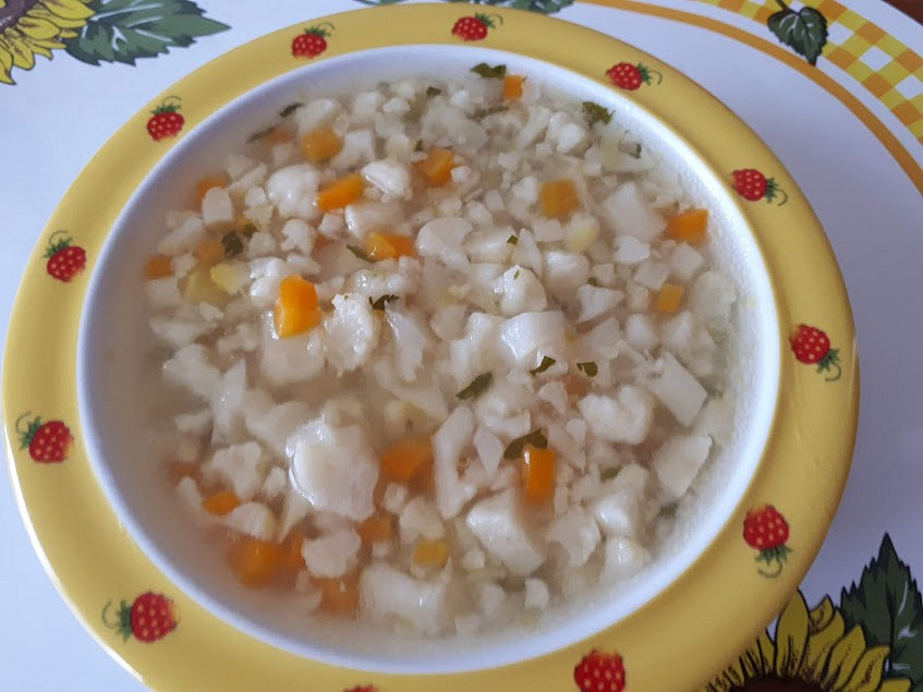 Květáková polévka - pro nejmenší