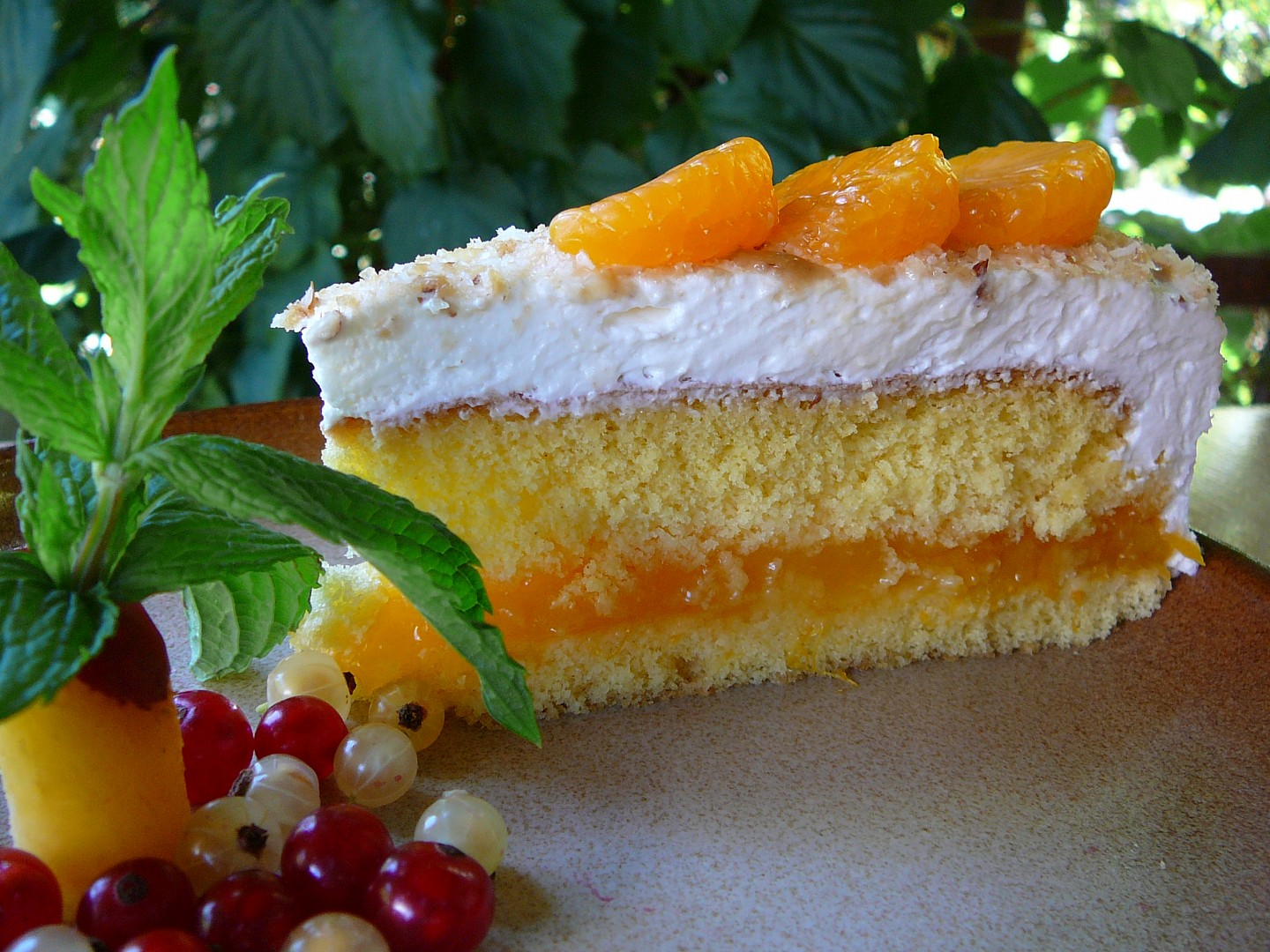 Mandarinkovo-šlehačkový dortík
