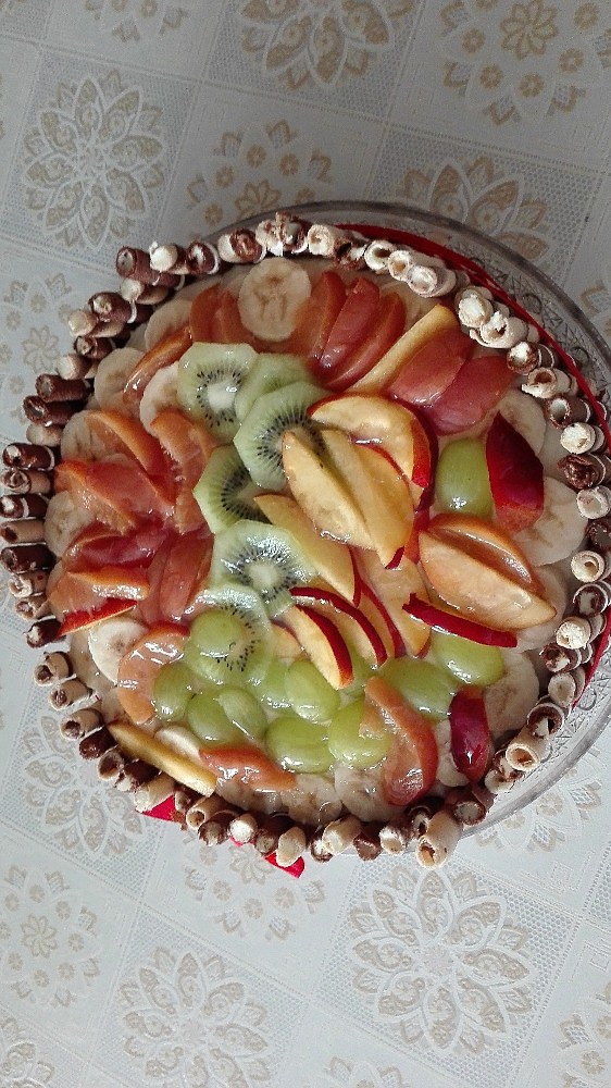 Narozeninový ovocný dort pro mamku