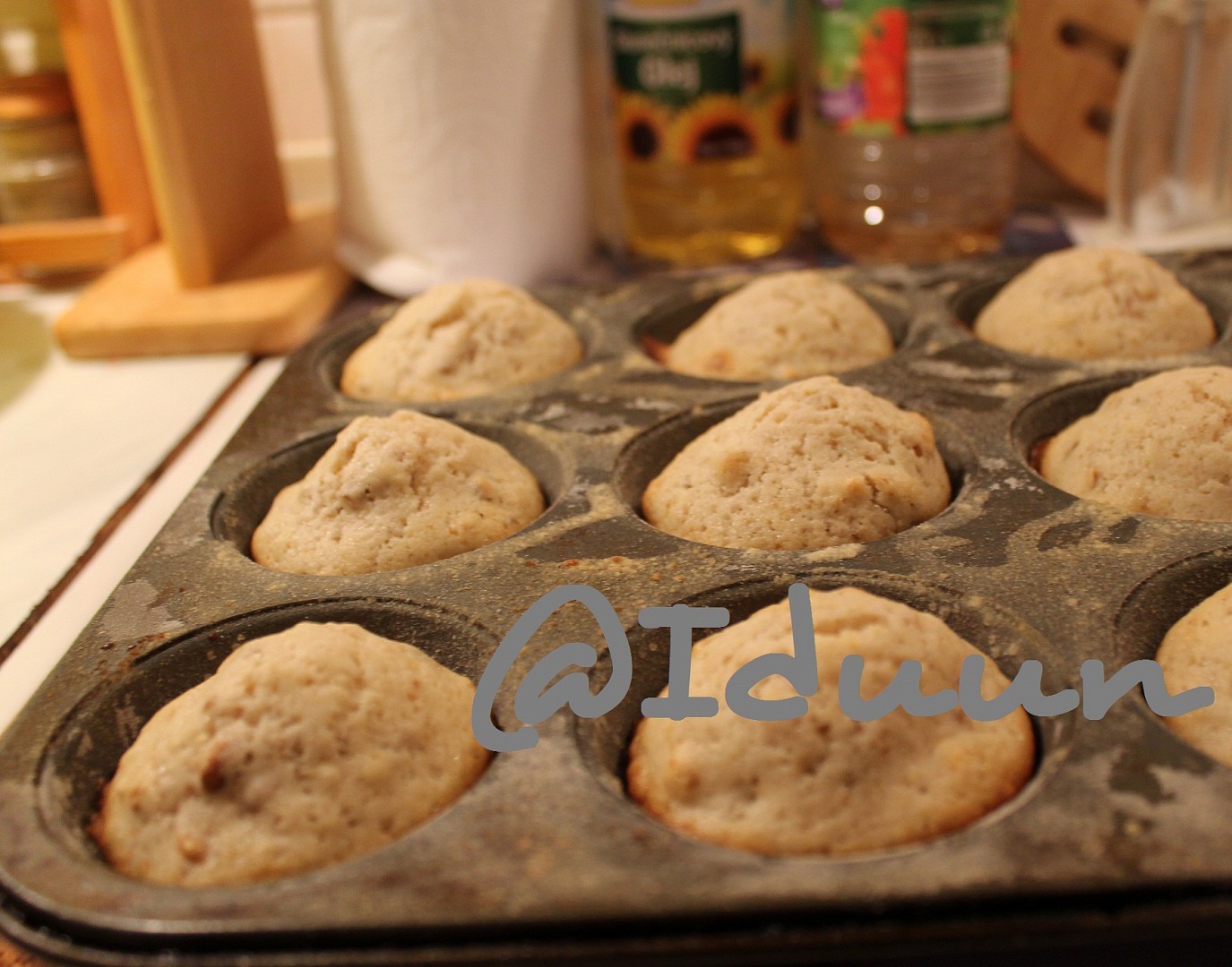 Oříškové muffiny - hrníčkový recept