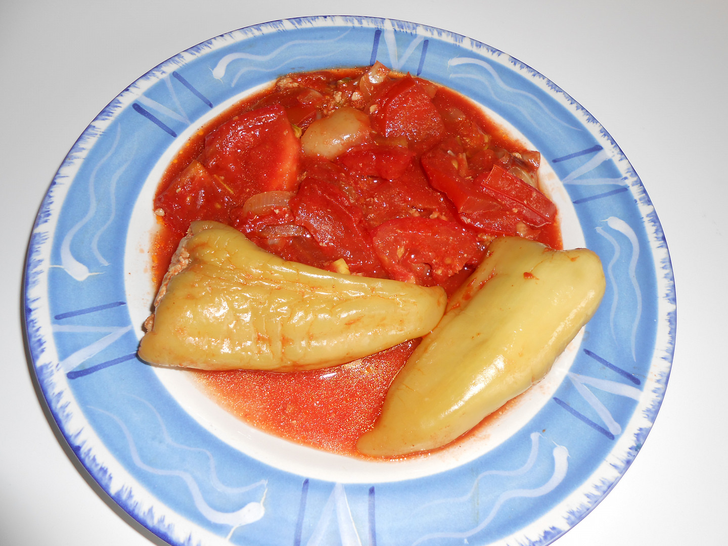 Plněné letní papriky (Dělená strava podle LK - zvířata)