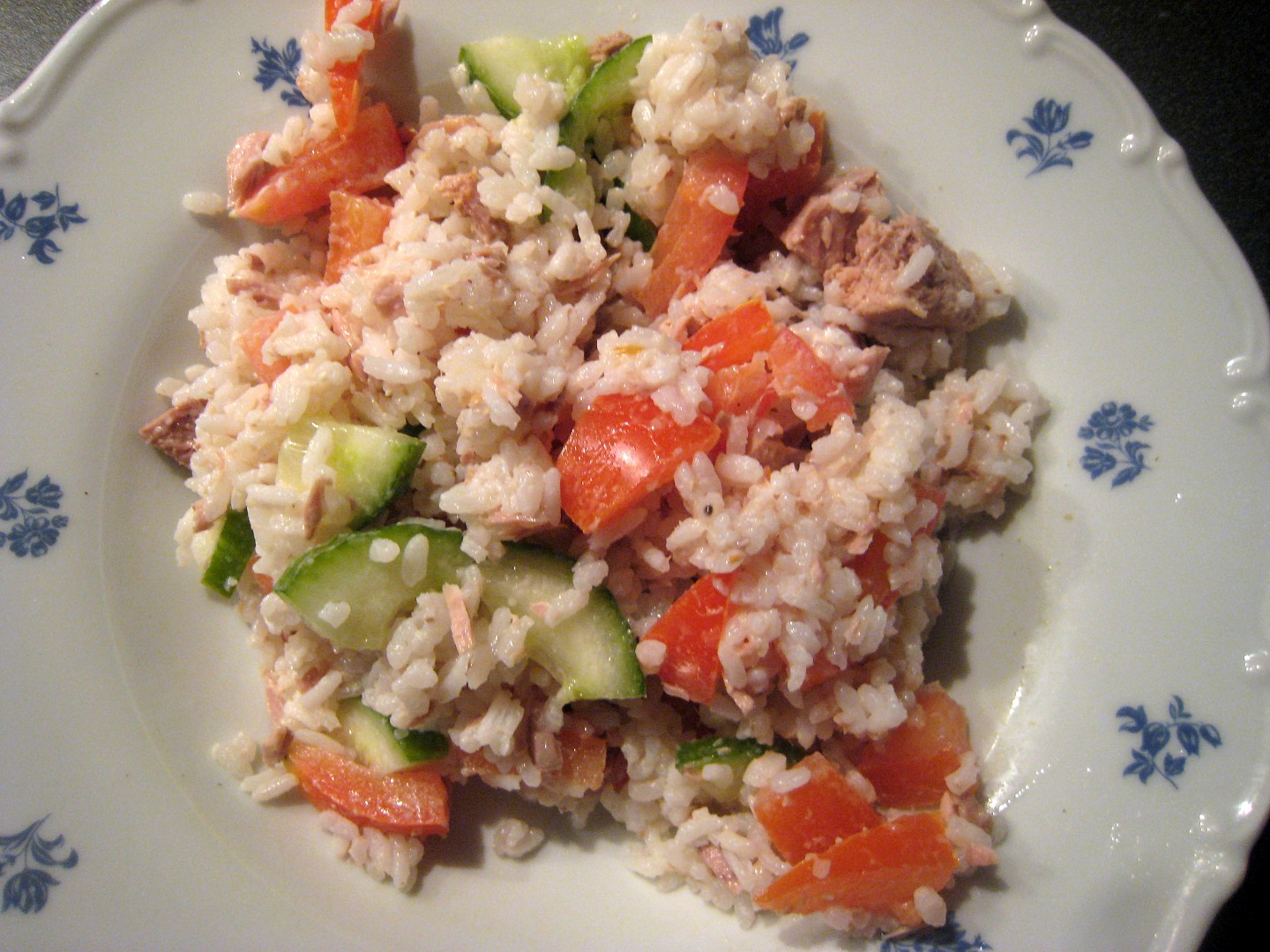 Rýžový salát s tuňákem