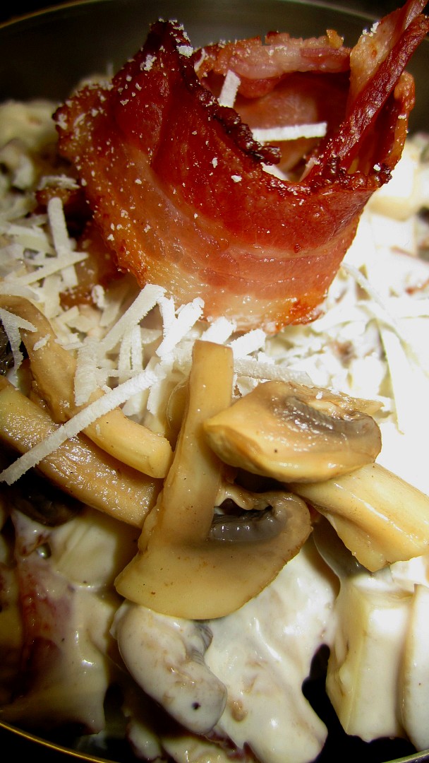 Salát Champignon-Bacon-Pecorino