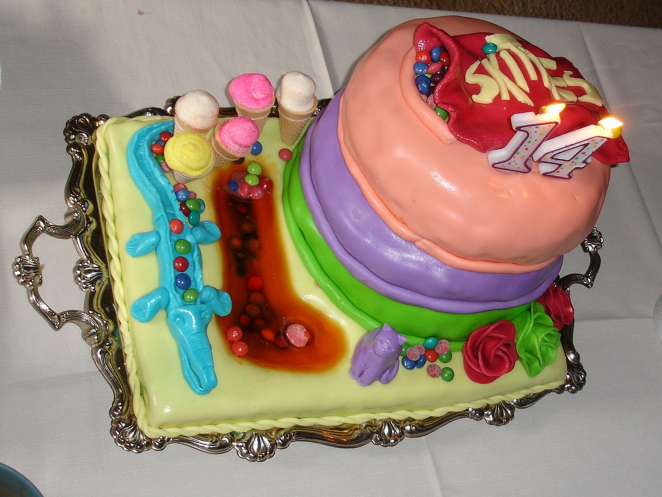 Skittles Birthday torta