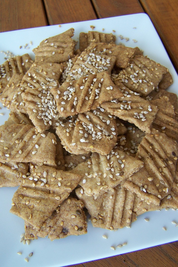 Slané sezamové sušenky