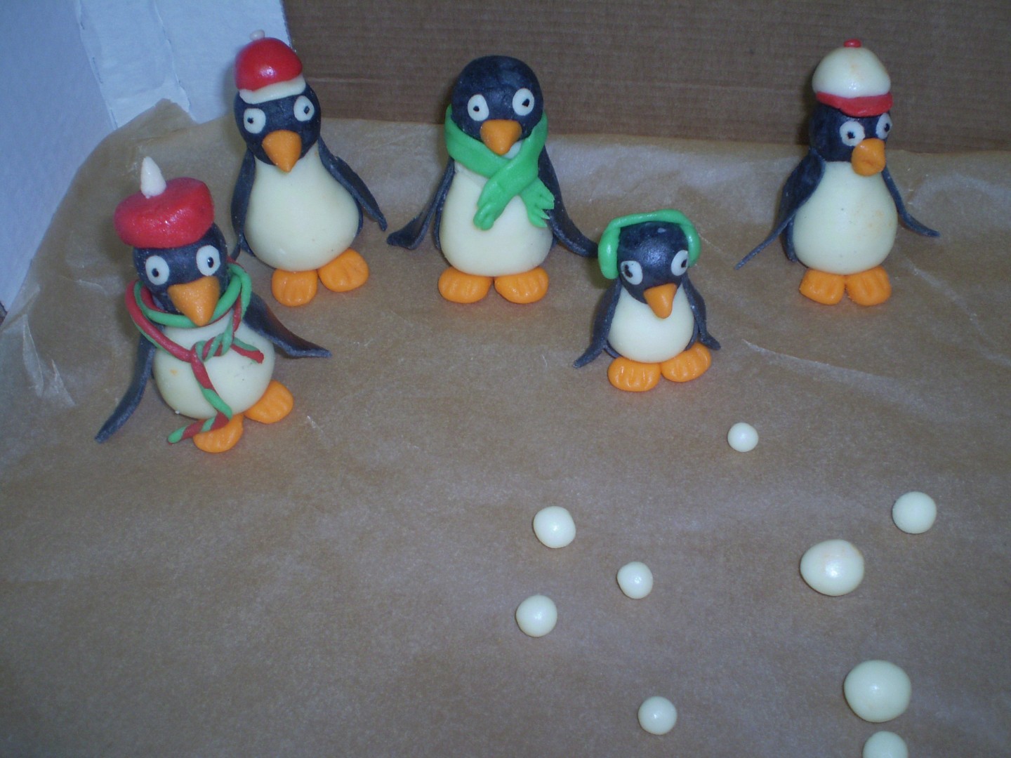 Tučňáci na dort