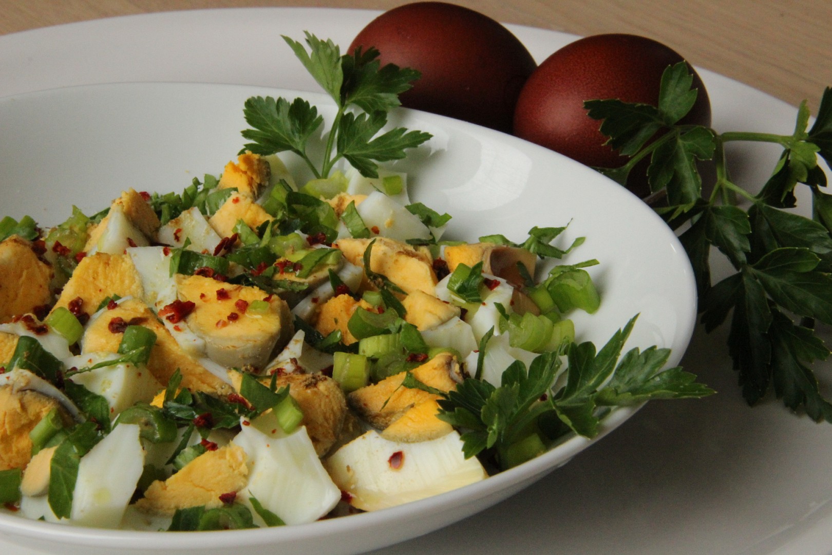 Turecký vajíčkový salát (Yumurta piyazi)