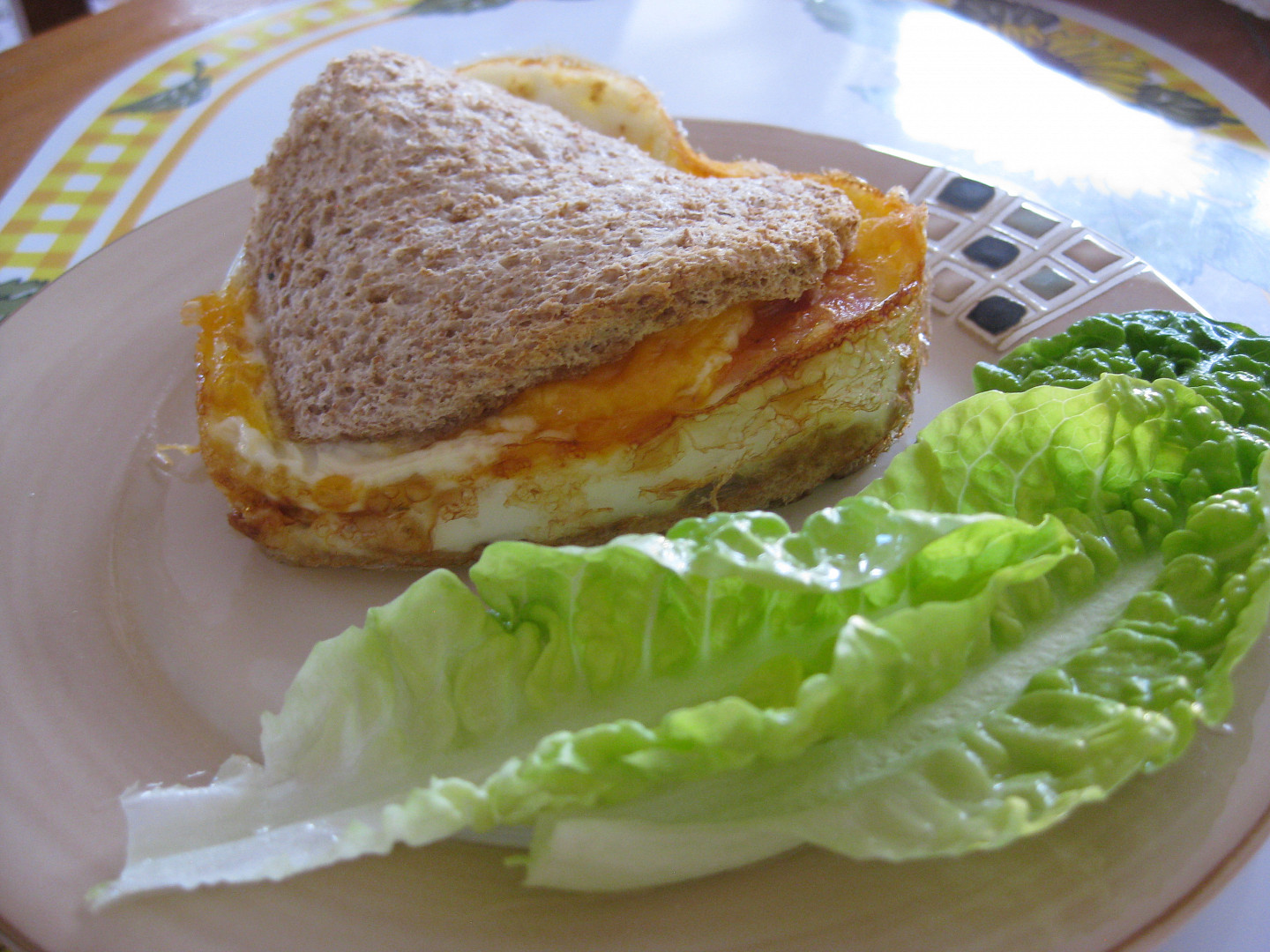Vaječný sandvič ve formě (pečený v troubě)